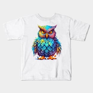 Colorful Owl #1 Kids T-Shirt